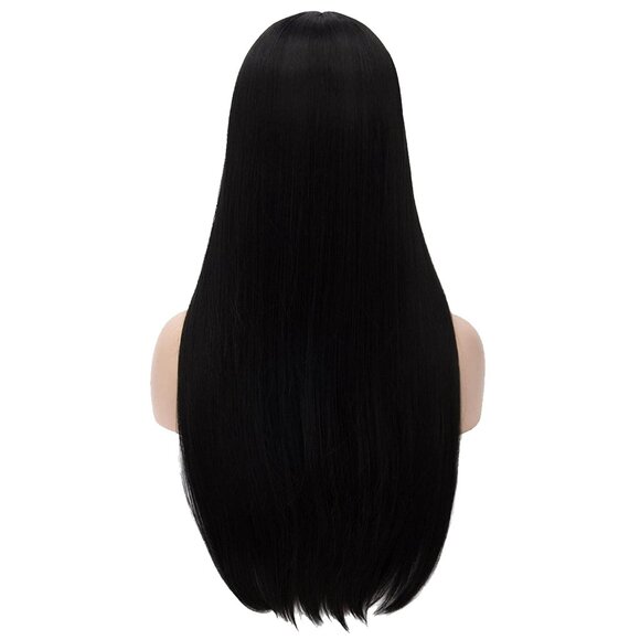 Women Black Wig for Costume Women Long Black Wigs Cute Black Straight Wigs - Picture 5 of 5